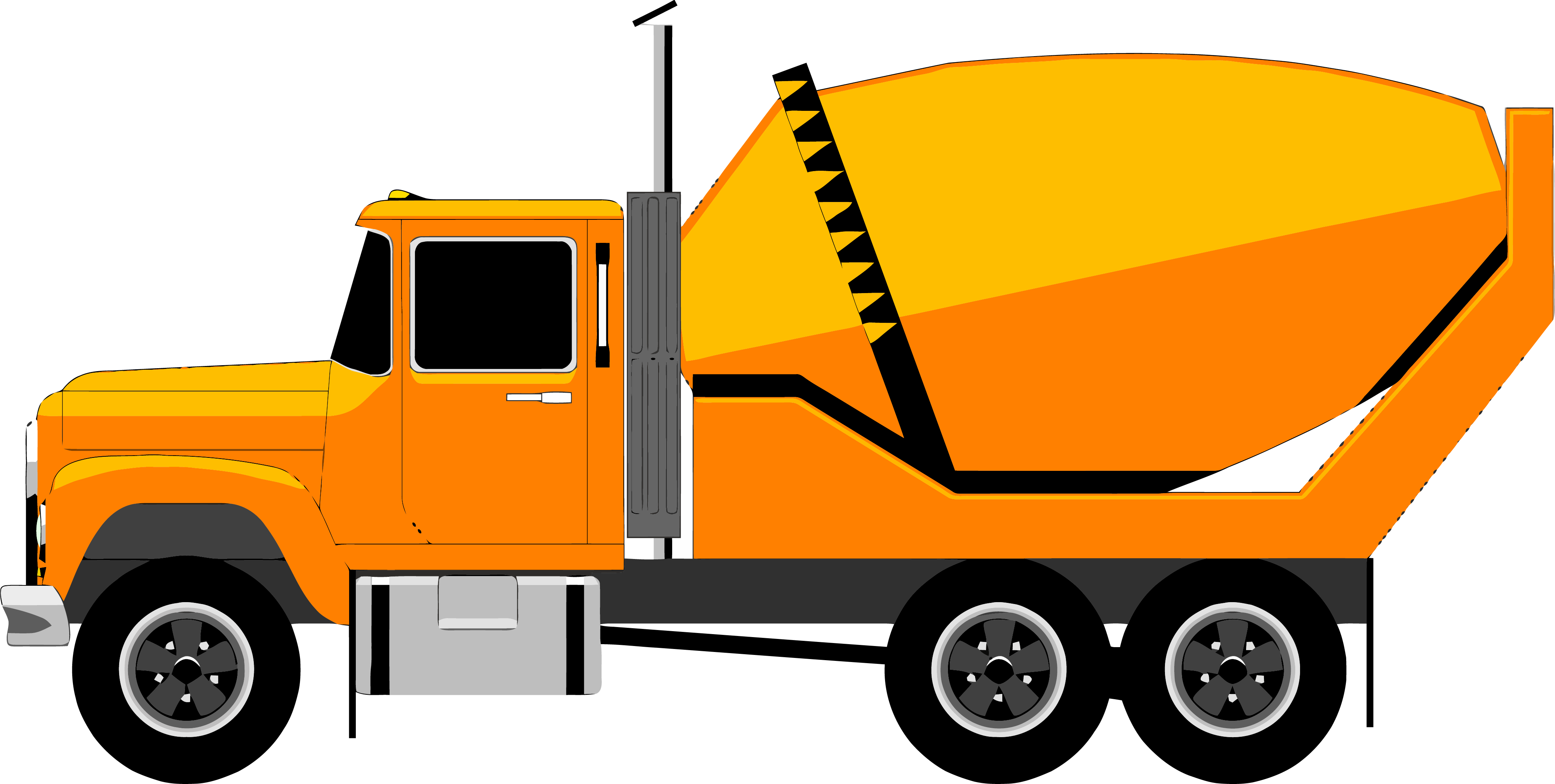 Cement Truck Mixer Clipart Png - Tow Truck Clip Art (4178x2108)
