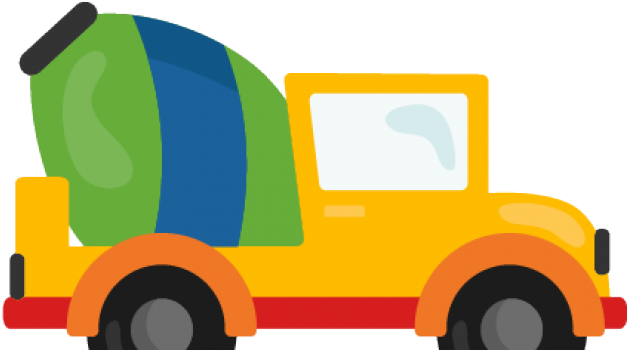 Concrete Clipart Toy Truck - Construction (640x480)