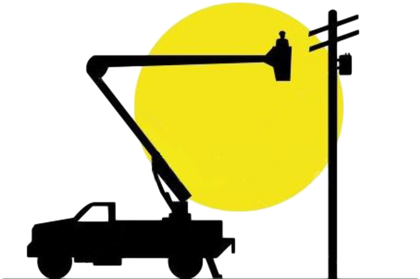 Cropped Nord Electric Logo Bucket Truck Image No - Bucket Truck Clip Art (1607x948)