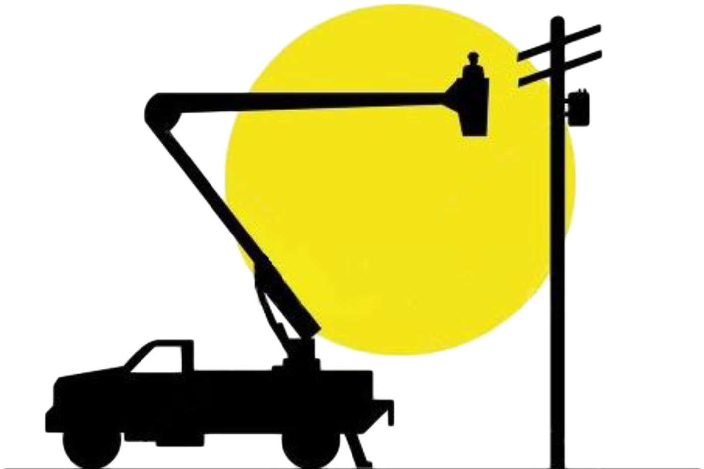Cropped Nord Electric Logo Bucket Truck Image No Bucket Truck Clip