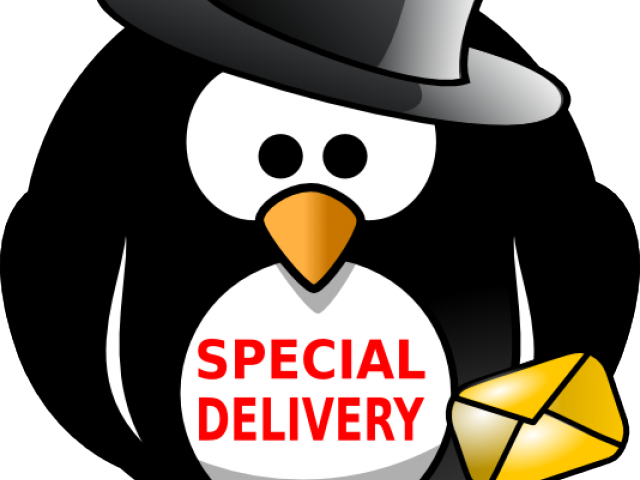 Special Delivery Cliparts - Adã©lie Penguin (640x480)