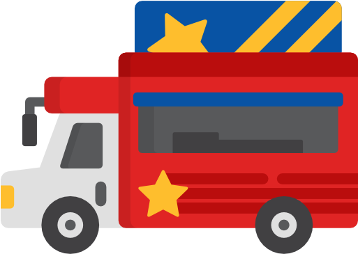 Food Truck Free Icon - Model Car (512x512)