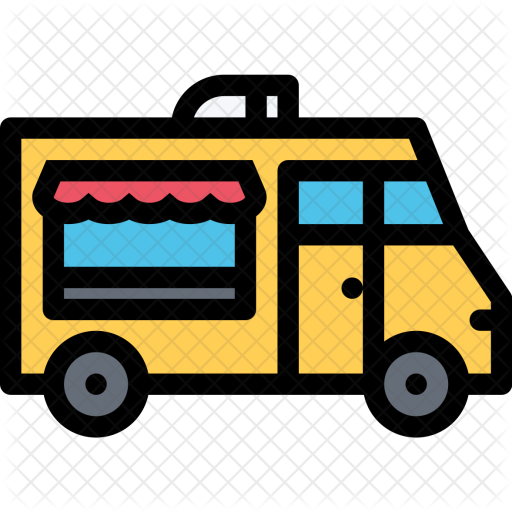 Food, Truck, Vehicle, Machine, Transportation, Transport - Food Truck Icon .png (512x512)