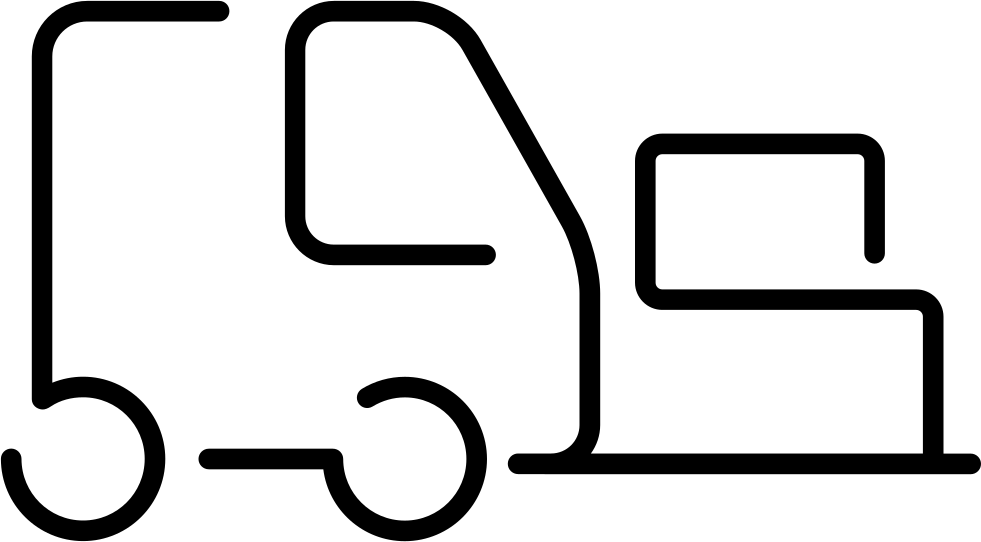 Logistics Truck Ultrathin Outline Carrying A Box Comments - Logistics Truck Ultrathin Outline Carrying A Box Comments (981x542)