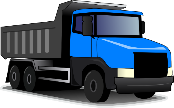 Dump Truck Clip Art (600x374)