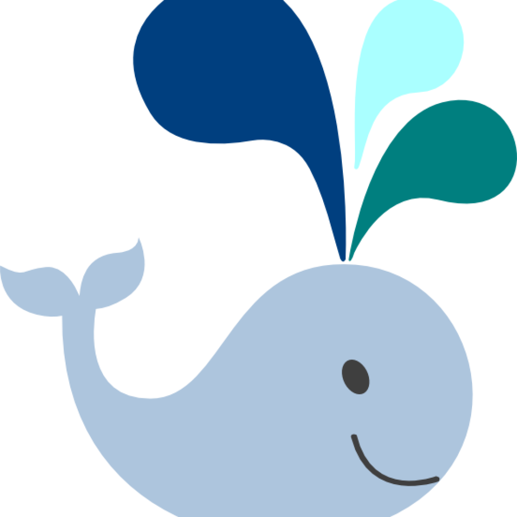 Blue Whale Clipart Ba Whale Clip Art Little Light Blue - Whale Clip Art (1024x1024)