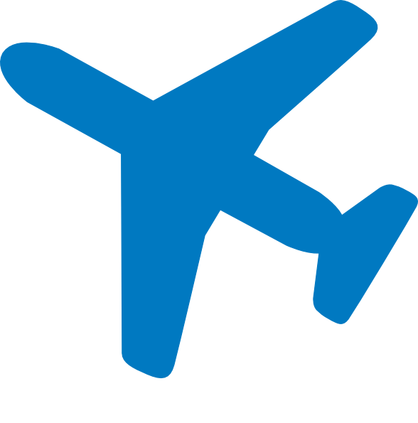 Airplane Clip Art At Clker Com Vector Online Royalty - Airplane Clipart Blue (588x595)