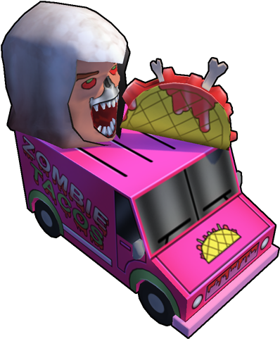 Zombie Taco Truck - Cartoon (512x512)