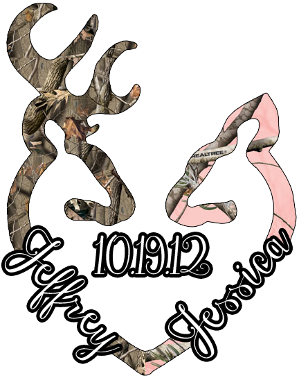 Pin Browning Deer Heart Vinyl Sticker Decal Car Truck - Browning Arms Company (447x565)