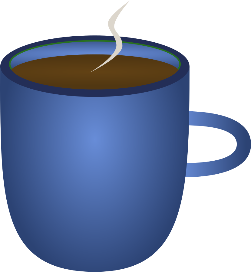 Free Printable Picture Of Coffee Cups - Blue Coffee Cup Png (1000x1000)