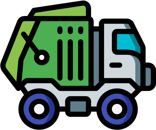 Garbage Truck Free Icon - Waste (512x512)