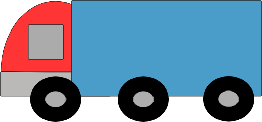 Truck Vector - Gambar Truk Sederhana (512x240)