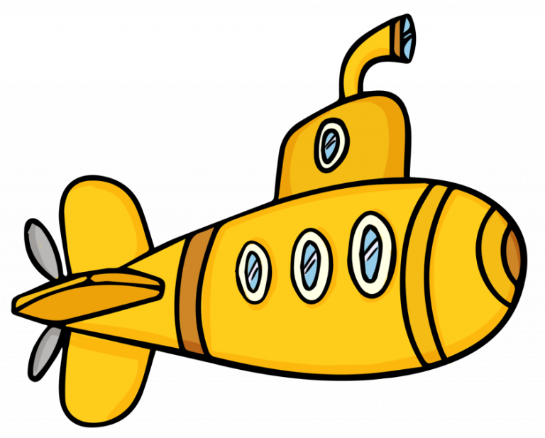 Submarine Cartoon Image Cartoon Submarine Clip Art - Submarine Clipart (768x617)
