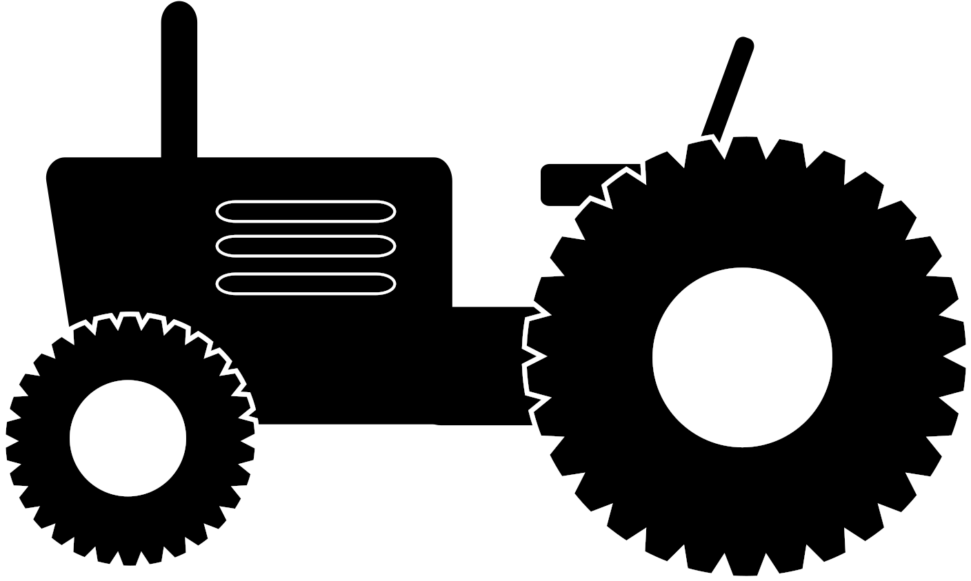 Microsoft Clipart Tractor - Tire Side View Vector (2400x1697)