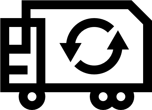 Garbage Truck Free Icon - Sign (512x512)