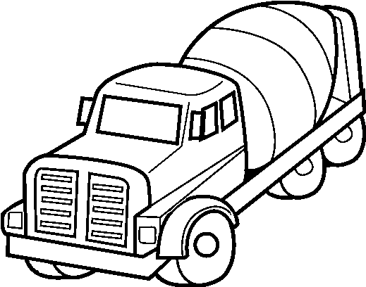 Concrete Mixer Truck, Ing, Ingcrew - Caminhão Betoneira Para Colorir (600x470)