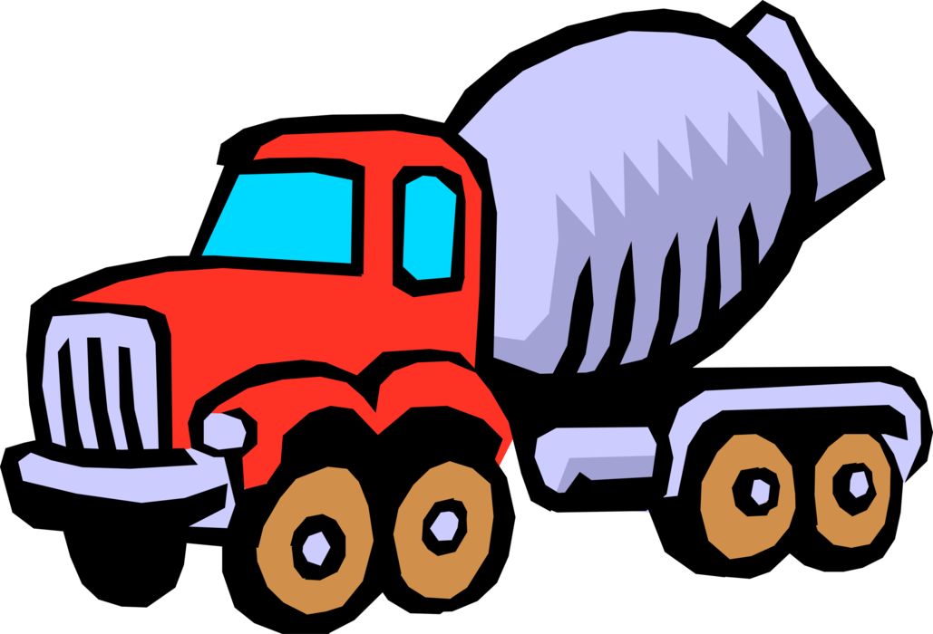 Vector Illustration Of Heavy Machinery Construction - Clip Art (1029x700)