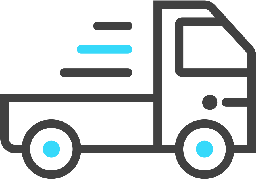 Semi-truck - Fast Delivery Line Icon (1200x1200)