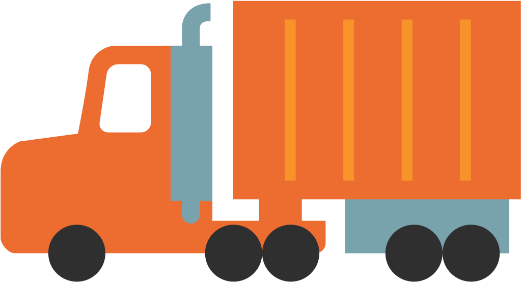 Semi-trailer Truck Emoji Articulated Vehicle - Truck Emoji (1024x1024)
