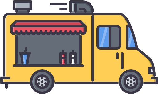 Food Truck Free Icon - Food Truck Icon Png (512x512)