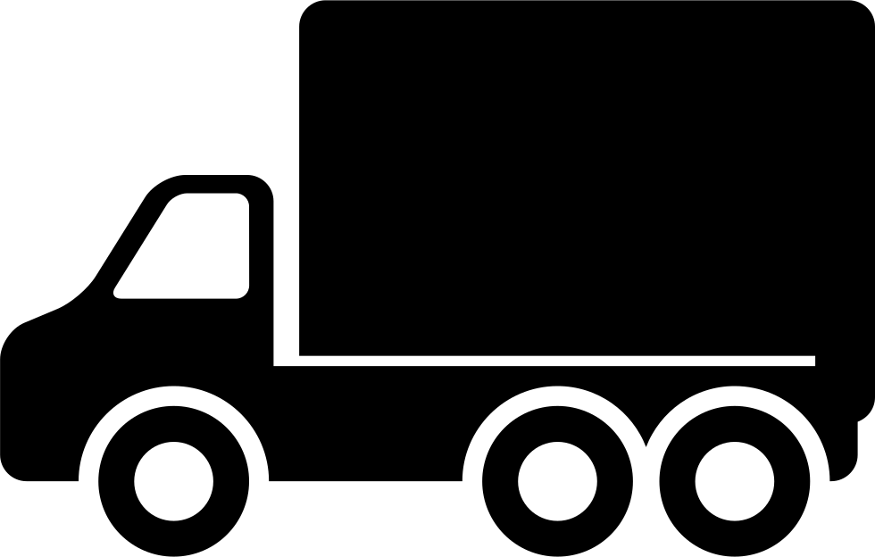 Truck Side View Pointing To Left Direction Comments - Truck Icon Png (980x624)