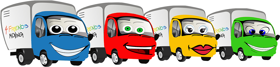 Two Men And A Truck Franchise, College Hunks Hauling - Cartoon (960x239)