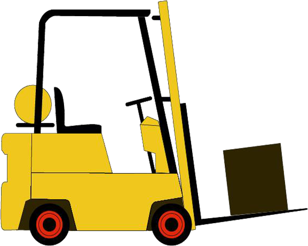 Forklift Transport Architectural Engineering Clip Art - Forklift Transport Architectural Engineering Clip Art (630x504)