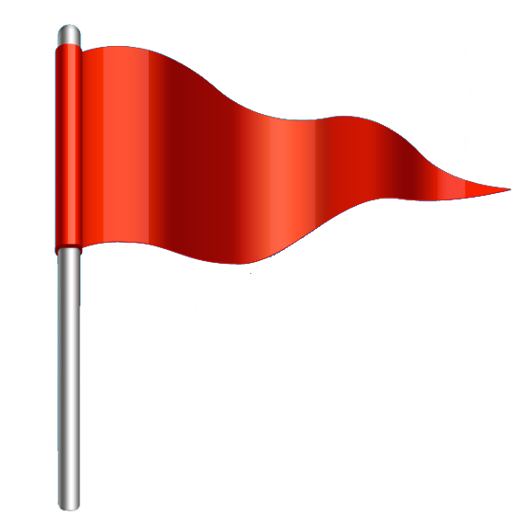 Redflag Com - Red Flag Icon Transparent Background (512x512)