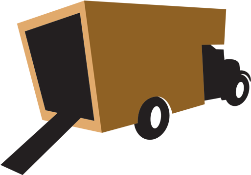Hire Truck - Moving Company Truck Cartoon (512x512)