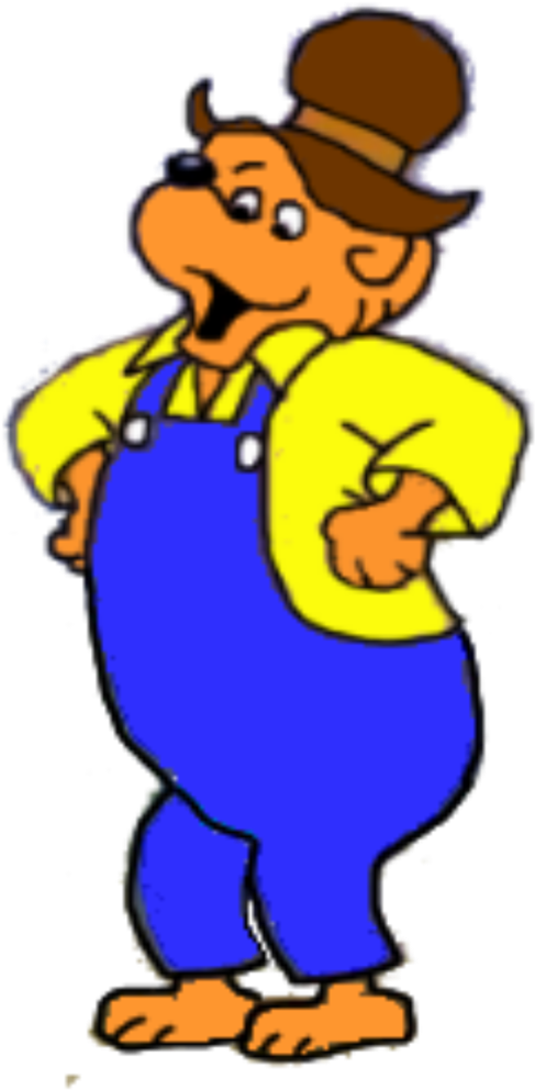 The Berenstain Bears 1985 Papa Bear By Wackystudios13 - Berenstain Bears Papa Bear (600x1132)