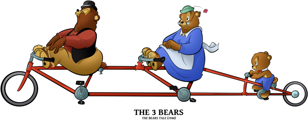 The 3 Bears By Boscoloandrea - Cartoon (1024x396)