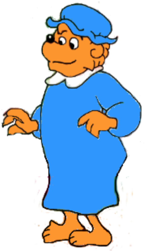 The Berenstain Bears 1985 Mama Bear By Wackystudios13 - Mama Bear Berenstain Bears (600x1132)