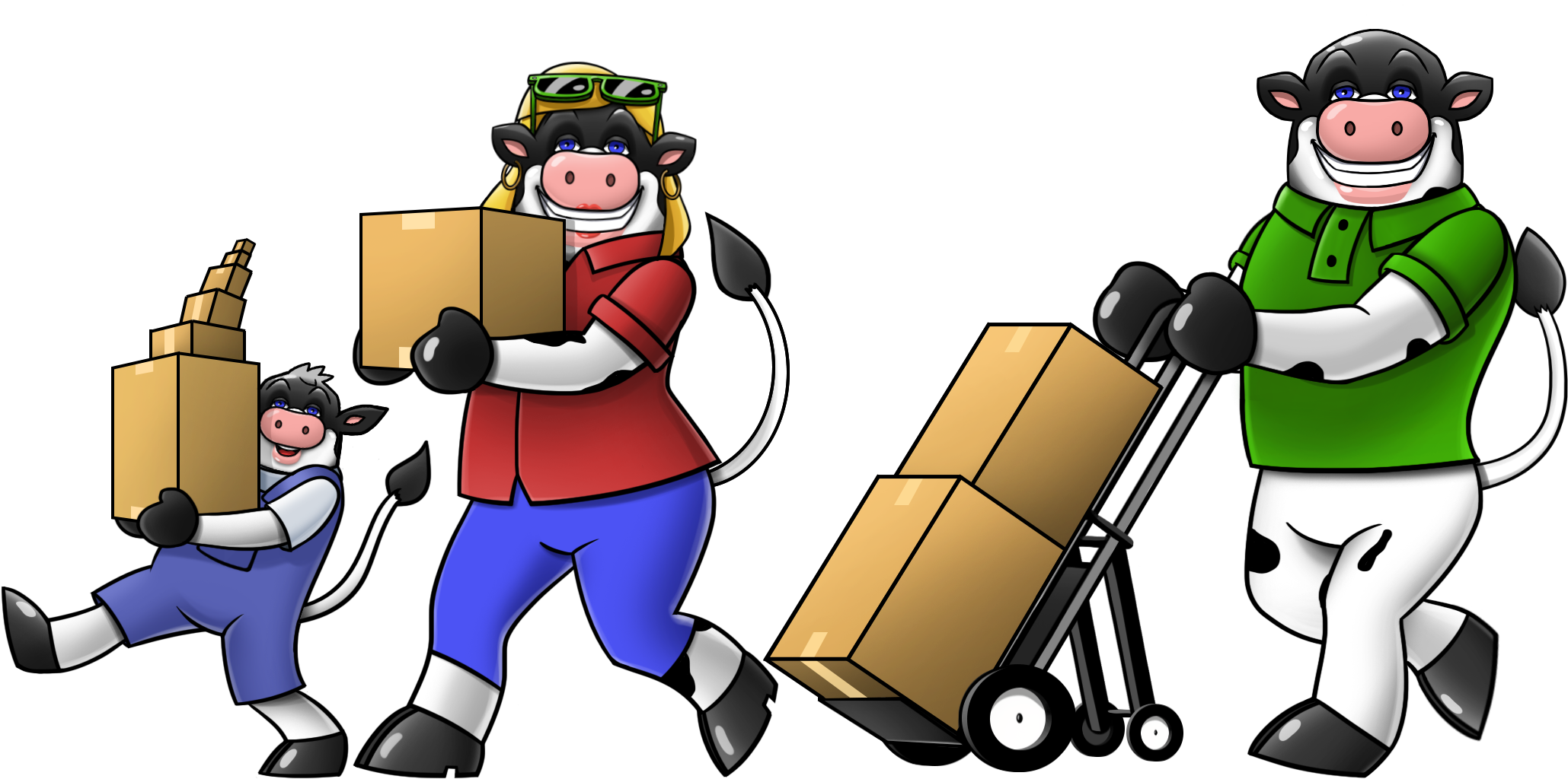 Helping You Move The Things You Love - Cartoon (2100x1080)