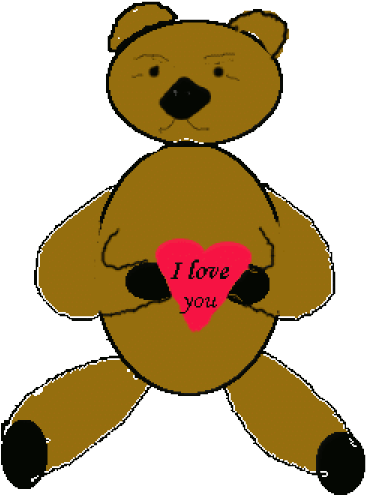 Free Vector Love Bear Clip Art - Love Bear (600x600)