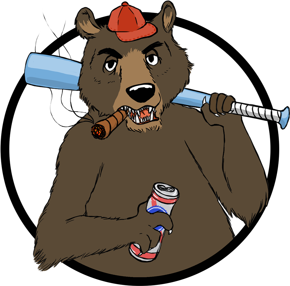 I Created This Logo For A Friend's Softball Team "disgruntled - Cartoon (1200x1200)