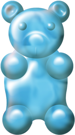 Calidesign 31o Elements - Blue Gummy Bear Png (320x500)