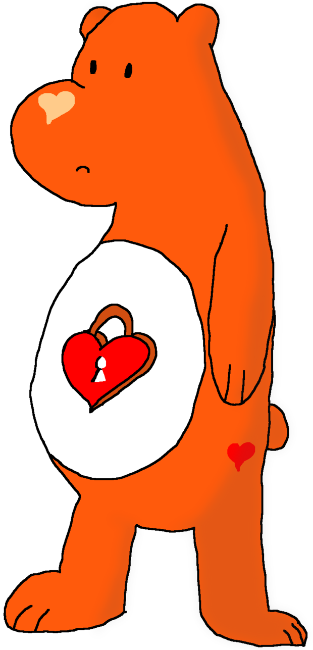 We Care Bears Secret Bear By Thegreatallie - Secret Bear (620x1287)