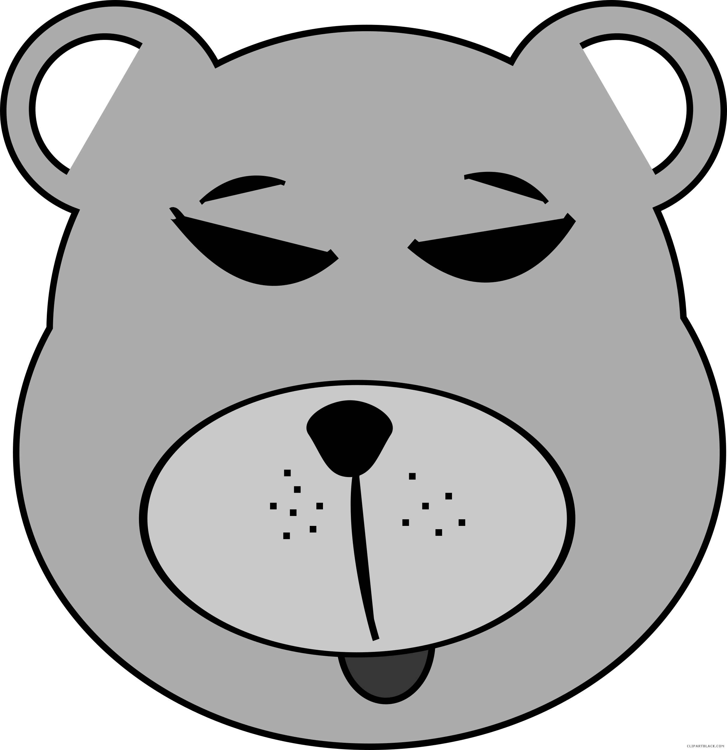 Brown Bear Animal Free Black White Clipart Images Clipartblack - Cambridge International School Dasuya (2422x2500)