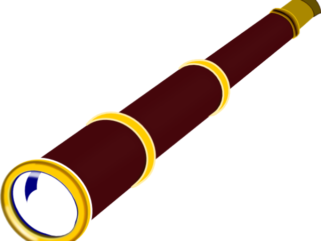 Pirate Clipart Scope - Telescope Clipart Transparent (640x480)