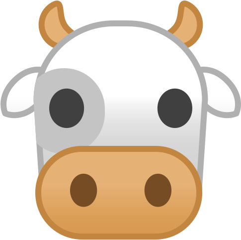 Kuh, Gesicht Symbol - Icon (512x512)