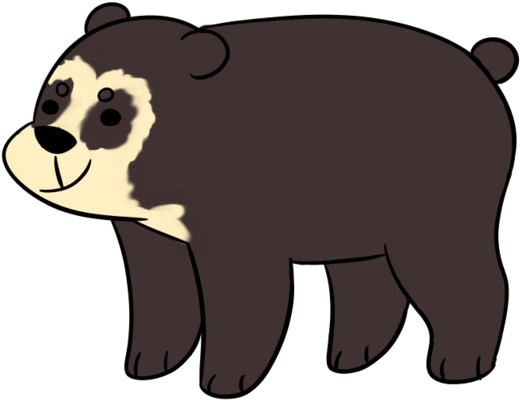 Johnwroberts 73 13 We Bare Bears Ukuku By Cinnaween - Spectacled Bear Clip Art (600x414)