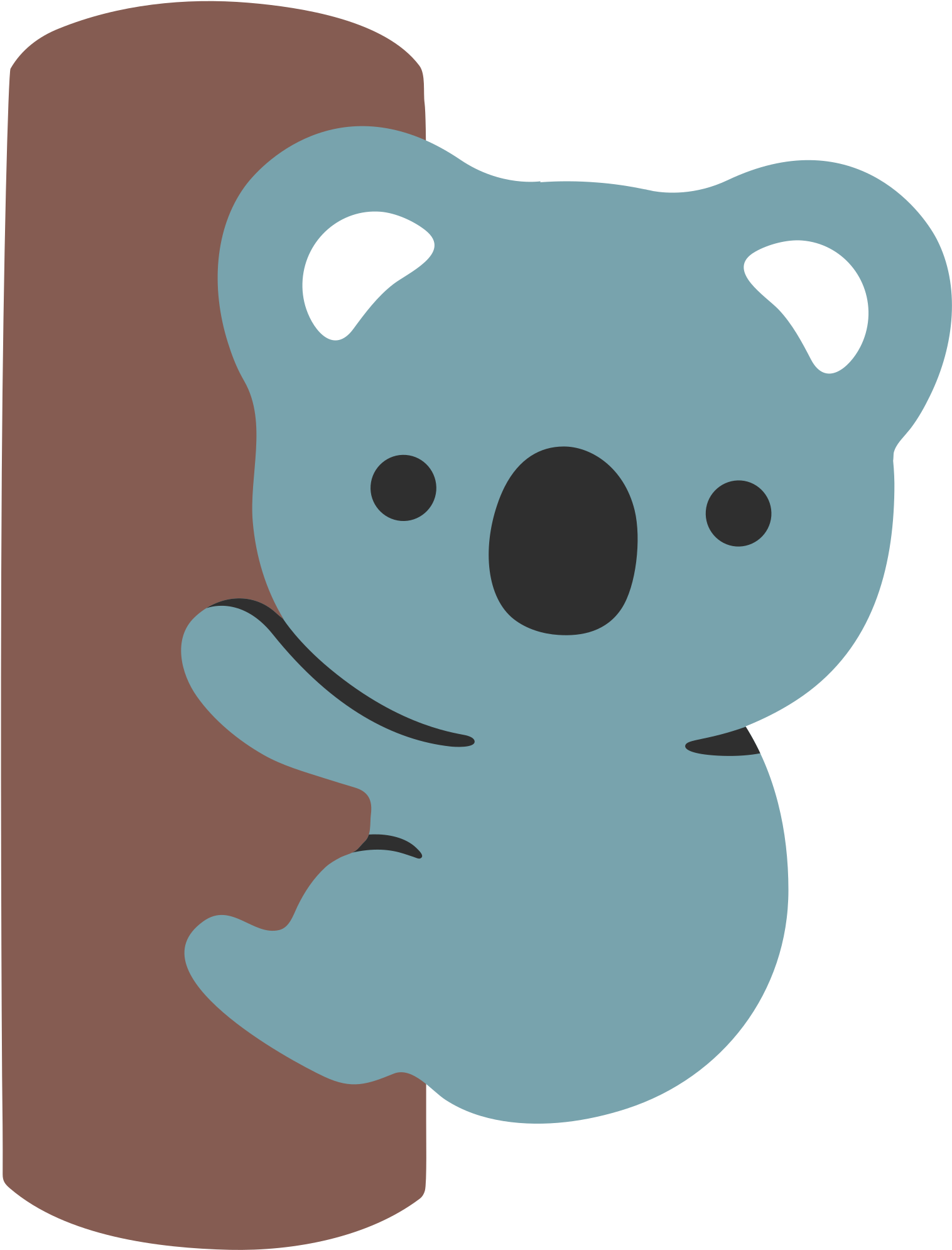 File - Emoji U1f428 - Svg - Koala Emoji Android (2000x2000)