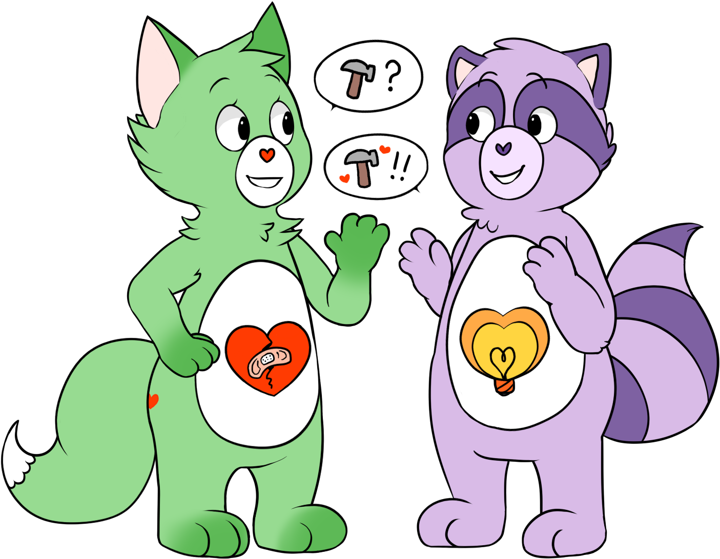 Fragile Heart And Bright Heart By Hpwendiz - Cartoon (1471x1126)