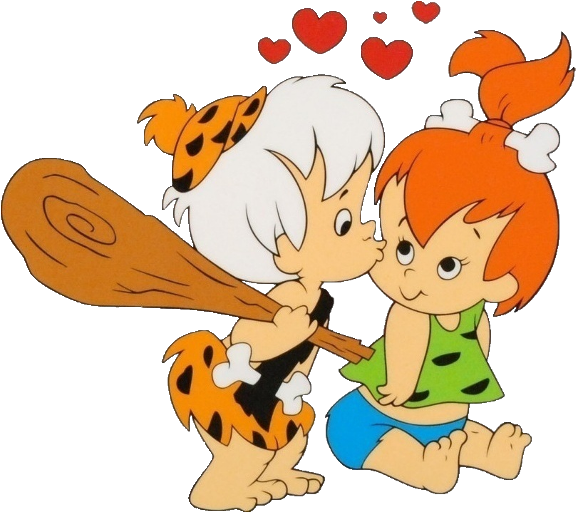 Baby Flintstones Baby Cartoon Characters Baby Clip - Pebbles And Bam Bam (600x600)