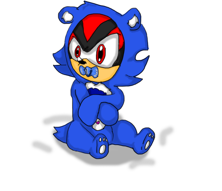 Grumpy Bear Baby Shadow By Mslunarumbreon - Cartoon (720x720)