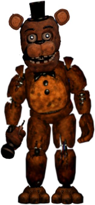 Old Freddy - Fnaf 2 W Freddy Full Body (1024x768)