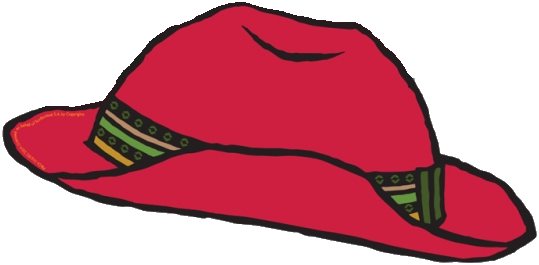 Paddington's Hat - Paddington Bear Red Hat (539x265)