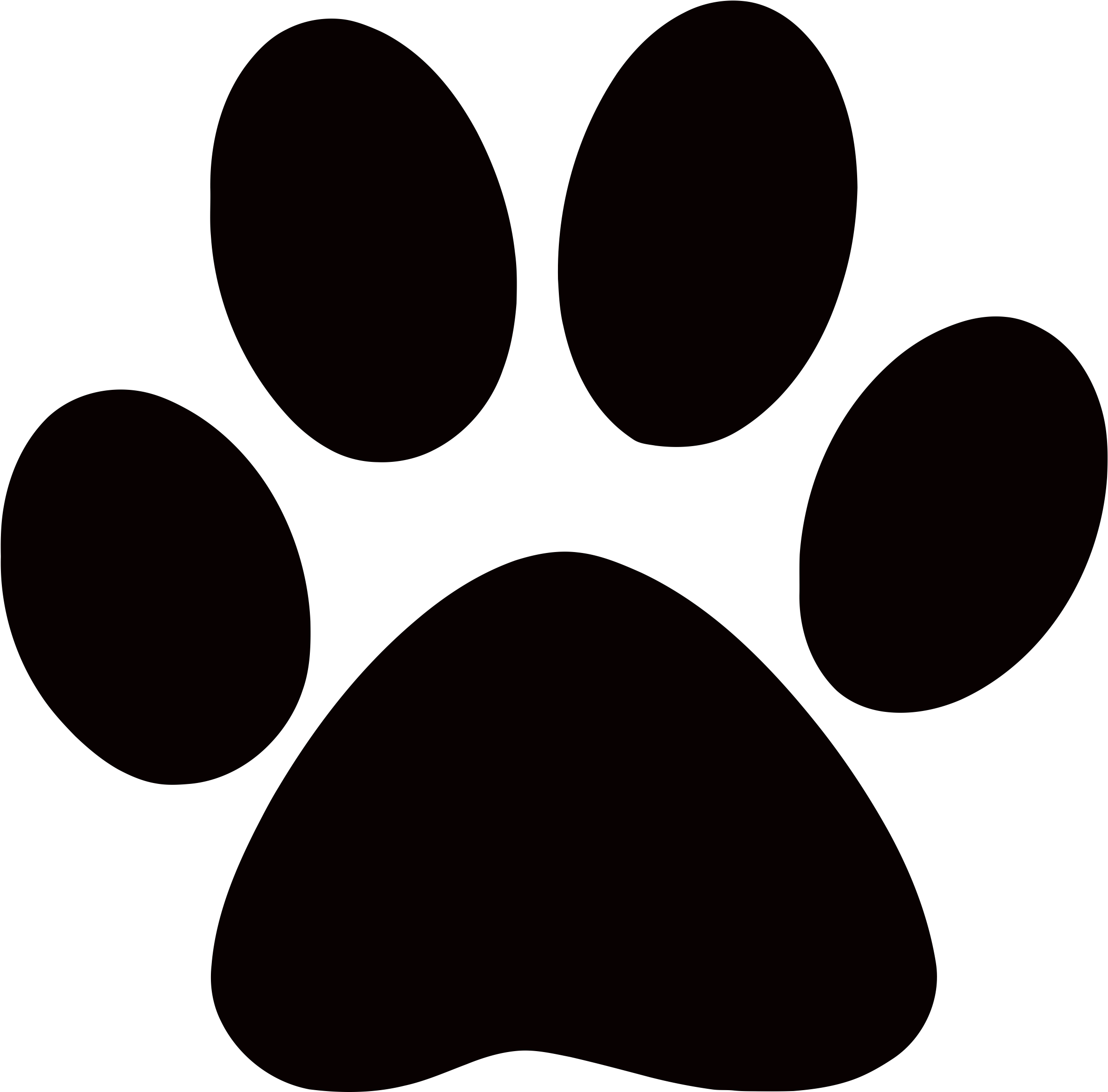 Cougar Paw Print Clip Art Clipart Best Dog Paw Transparent Background (2500x2500) Png