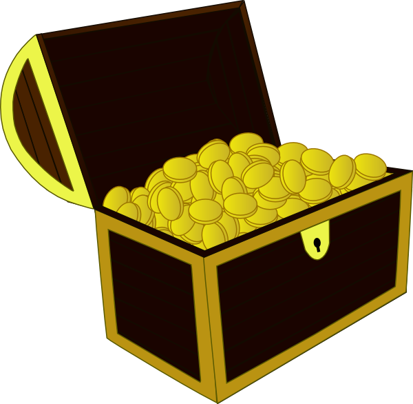 Treasure Chest Vector Png (600x586)