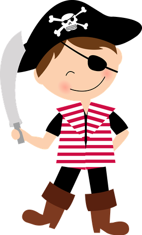 ○‿✿⁀ Boys ‿✿⁀○ - Pirate Clipart (286x473)